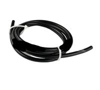 10 pies ID 2 mm 3 mm 4 mm 5 mm 6 mm Tubo de manguera de vacío de silicona de alto rendimiento Tubo de 3 metros Válvula de refrigerante de aire y agua de refuerzo Negro(ID2mm 10Feet Black)
