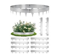10 Pieza 10.75M Borduras Jardín Flexible,Altura 20cm Bordura de Césped,Borde de Acero Galvanizado,Resistente a la Intemperie y Antioxidante,Borde Arriate para Terraza Parterres Camino,Negro