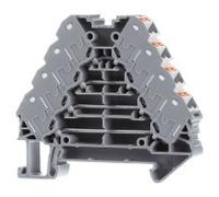 10 Pieza Distribuidor marshalling 0,14-2,5qmm, 2 polos - Borne de paso 8,3mm 10A PTRV 4 /WH | Phoenix | PTRV 4 /WH | 3270115 | Bloque de terminal de conexión p/ guía