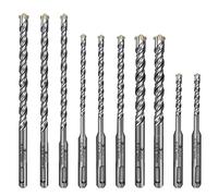 10 pieza Juego de Brocas SDS-Plus, Lytool Profesional Brocas Hormigón de Cruceta para Taladrar en Hormigón, Piedra Natural, Mampostería (5, 6, 8, 10, 12 mm)