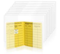 10 Pieza Protectoras Para Carnet de Vacunación 137 X 197 Mm, Fundas de Pasaporte, Pasaporte Cover en Plastico, Protective Passport Holders, Passport Covers Transparent para Tarjeta de Presión Arterial