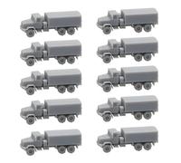 10 Piezas 1/2000-1/350 Escala KrAZ-6322 Vehículo Militar Semirremolque Tractor Modelo DIY Modelo De Resina Soldado Camión De Carga Modelo Militar(1/350 (26mm))