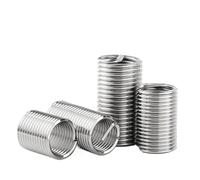 10 piezas 1/4-20 ~ 1D 3D 304 Alambre de acero inoxidable Insertar manga Buje Tornillo Bobina Reparación Tuerca - Manga Sujetadores industriales(3D)