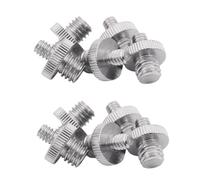 10 Piezas 1/4 Pulgada Macho A 1/4 Pulgada Macho Trípode Adaptador Tornillo Roscado Metal Convertidor Tornillo