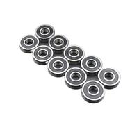 10 piezas 100 piezas 608 606 607 625 626 627 628 2RS DDU rodamiento diámetro interior 5 mm 6 mm 7 mm 8 mm 9 mm rodamiento con sello de lubricación de rodillos(625 2RS Premium,100Pcs)