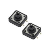 10 piezas 12 * 12 * 7,3 Interruptor táctil ligero SMD Micro interruptor 12X12X7,3MM 4 pines Interruptor pulsador de alta temperatura