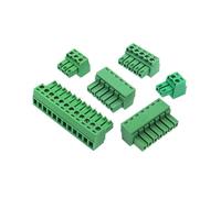 10 piezas 15EDG 3,5 mm/0,138 pulg. 3,81 mm/0,15 pulg. KF2EDGK 39500-0004 0020 Conector de bloque de terminales de tornillo PCB equivalente, cabezal de clavija, zócalo(17P,3.81mm)