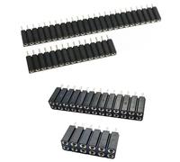 10 piezas 2,54mm PH7 aislamiento Extra Dual 2x1-40P único 1X1-40P PCB IC Transistor de cristal conector de enchufe de agujero redondo(1x6P)