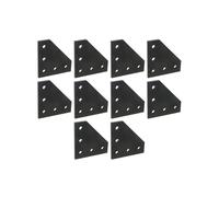 10 Piezas 2020 Placas de Unión en Forma de L Soporte de Esquina para Perfil de Extrusión de Aluminio Estabilidad y Soporte Mejorados