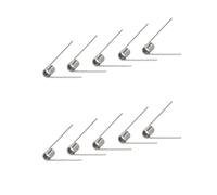 10 Piezas 20mm Resortes De Torsión Mecánicos De Acero Inoxidable, Diámetro Del Alambre 0.4mm, OD 3.5mm, Ángulo 60°, 7 Vueltas