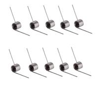 10 Piezas 20mm Resortes De Torsión Mecánicos De Acero Inoxidable, Diámetro Del Alambre 0.5mm, OD 3mm, Ángulo 120°, 8 Vueltas