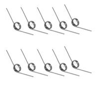 10 Piezas 20mm Resortes De Torsión Mecánicos De Acero Inoxidable, Diámetro Del Alambre 0.5mm, OD 3mm, Ángulo 120°, 3 Vueltas