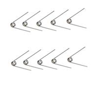 10 Piezas 20mm Resortes De Torsión Mecánicos De Acero Inoxidable, Diámetro Del Alambre 0.5mm, OD 4.5mm, Ángulo 60°, 3 Vueltas