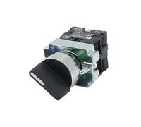 10 piezas 22 mm XB2-BD21 BD41 BD25 BD35 BD45 BD53 1NO/2NO/1NO1NC 2/3 posiciones Interruptor de perilla selector con autobloqueo/reinicio automático(XB2-BD33)