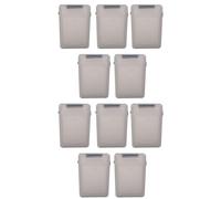 10 Piezas 3.5 Pulgadas IDE HDD Disco Duro Disco de PláStico Caja de Almacenamiento Caja Caja Cubierta Gris