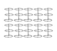 10 Piezas 3 Anillos de Metal Suelto Suelto, Peines de Enlace de Cuaderno, Espinas de Enlace de Álbum de Fotos para Menú de Restaurantes, Álbum de Fotos, Diario de Viaje (25 mm)