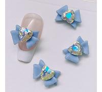10 piezas 3D de diamantes de imitación para decoración de uñas, flores brillantes, diamantes de imitación de resina, decoración de uñas
