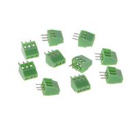 10 piezas 3Pin tornillo pieza B montado bloques de terminales conector paso de 2,54mm