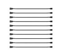 10 Piezas 4 Pines PWM ExtensióN de Ventilador Cable de AlimentacióN Conector Caso Macho a Hembra Cables Extensibles Compatibles con Ventilador de 4