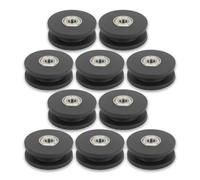10 piezas 50 mm rodamiento de nailon rueda de polea de repuesto de rueda de polea de rodamiento de fitness equipo de gimnasio en casa accesorios de máquina accesorio de entrenamiento de fuerza de ejer