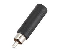 10 Piezas 6.35 mm 1/4 Pulgada Mono Hembra Jack Una RCA Macho Adaptador de Audio Cable Convertidor