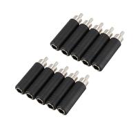 10 Piezas 6.35 mm 1/4 Pulgada Mono Hembra Jack Una RCA Macho Adaptador de Audio Cable Convertidor