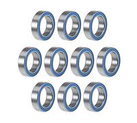 10 piezas 6700ZZ 6700 2RS RS 6700-2RS 10 x 15 x 4 mm, rodamiento rígido de bolas con sello de goma pequeño ABEC-5(ABEC 1,10PCS_6700 2RS BLUE)