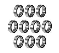 10 piezas 6700ZZ 6700 2RS RS 6700-2RS 10 x 15 x 4 mm, rodamiento rígido de bolas con sello de goma pequeño ABEC-5(ABEC 5,10PCS_6700 2RS BLACK)