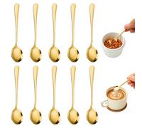 10 Piezas 7.5 cm Petites Cuillères en Acier Inoxydable, Cucharita Específica para Sal, Mini Espresso Spoons, Cuchara de Té Cucharitas Postre, Cuchara Pequeña para Sazonar, Sal, Azúcar, Miel, Té