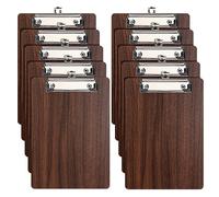10 Piezas A5 Portapapeles en Madera con Pinza,Tablero de escritura