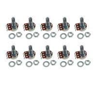 10 Piezas A500K/B500K/A250K/B250K Perillas Guitarra Potenciómetros Guitarra Tamaño Pequeño Presentes Para Entusiastas Guitarra Eléctrica
