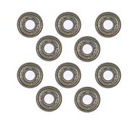 10 piezas Accesorios para impresora 3D Brida Rodamiento rígido de bolas de acero cromado 608ZZ con 2 máscaras protectoras 8 mm x 22 mm x 7 mm para reparación de monopatines