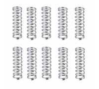 10 Piezas Acero inoxidable 304 Resorte Comprimido Helicoidal 25mm, Diámetro Del Cable 0,4mm, Diámetro Exterior 4mm
