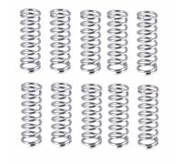 10 Piezas Acero inoxidable 304 Resorte Comprimido Helicoidal Longitud 25mm, Diámetro Del Cable 0,4mm, Diámetro Exterior 7mm