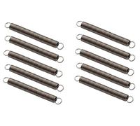 10 Piezas Acero Inoxidable 304 Resortes De Extensión Con Gancho Muelle 60mm, Diámetro Del Cable 0,5mm, Diámetro Exterior 5mm