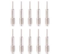 10 piezas aguja de ajuste de correa de reloj herramienta de extracción de pasador de enlace de correa de reloj de plata, material metálico de calidad para una fácil extracción y, #-02, Silver, Plata