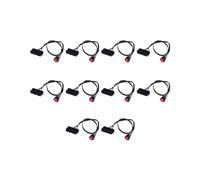 10 Piezas Alambre de Estaño de Cobre de Cable 24 Pines Hembra ATX PSU PC Fuente de Alimentación Probador de Arranque Puente de Arranque con