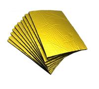 10 Piezas Alfombrillas Aislantes Coche para Renault Twingo 2017 2018 2019 2020, 250 x 180 x 5mm, Paneles Aislantes Termicos Aislante, Impermeables e Ignífugas,Gold