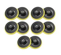 10 Piezas Almohadilla de Pulido Práctica Autoadhesiva | ABS y Esponja, para Encerado, Limpieza, Brillo y Sellado, Soporte Rosca, Uso en Detalle