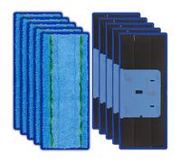 (10 piezas) Almohadillas de fregona compatibles con iRobot Braava Jet M6 Ultimate Robot Mop, almohadilla de limpieza húmeda M6 mejorada, almohadilla de limpieza de repuesto de microfibra lavable