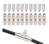 10 Piezas Alta presión Latón Nebulización Boquillas UNC 10/24 Nebulizador de jardín, Boquilla de sisteme de nebulización para exteriores, Conector rápido de interfaz de 1/4"(Size:Orifice 0.5mm ,)