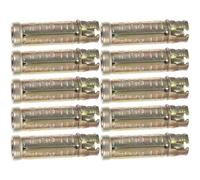 10 Piezas Anclajes de Expansión Moleteados M8 X 50mm, de Acero | Repuesto para Hormigón Macizo, Fijación Estable para Varilla Roscada y Tornillos, Color Dorado