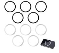10 Piezas Anillo para MagSafe Set, Anillo Universal Magnético de Metal, Compatible con Teléfonos, Fundas Estándar, Cargador Inalámbrico, para iPhone 15/14/13/12/11/X, Galaxy S23/S21/S20/S10
