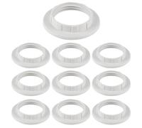 10 Piezas Anillos Adaptadores de Pantalla de Lámpara E27 a E14, Anillos Convertidores de Plástico, Convertidor de Anillo Portalámparas E14, Anillo Reductor para Portalámparas Adaptar Pantallas