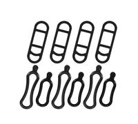 10 Piezas Anillos de Goma Elásticos para Bicicleta | Correa de Silicona para Luces Traseras/Delanteras, Teléfonos y GPS | Soporte Antideslizante, Compatible con Todos los Tipos de Bicicletas, Negro