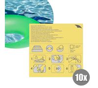 10 Piezas Autoadhesivo Pool-Flicken Klebe-Band Lámina Wasser-Dicht Pool Reparar
