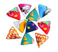 10 Piezas Bags Juego Triangular Infantil Bolsas de Lanzamiento Canvas Sensorial Adecuado para Reuniones Familiares Picnics Decorac, 10 Piezas