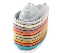 10 Piezas Barco Baño Bebe, Juguetes de Baño, Barcos Flotantes Barcos de Juguete de Ducha Juguetes de Bañera para Niños Preescolar Niños Niñas Regalo
