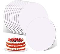 10 Piezas Base para Tartas, 20 cm Plato Redondo para Pastel, Resistente Base Redonda para Tarta de cartón, versátil Base para Pastel y Soporte Tarta para Bodas, cumpleaños y Fiestas.