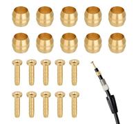 10 Piezas BH90 Inserto Oliva, Insertos Oliva Freno para Manguera de Freno Hidráulico Bicicleta, Conectores Latón Compatibles con Shimano M506 M596 M615 M666 M7000 M785 M8000 M985, Reparación Ciclismo